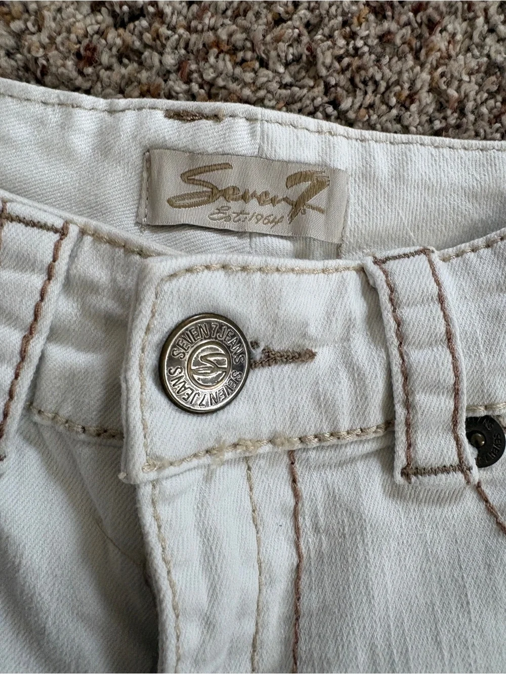 Seven7 white denim